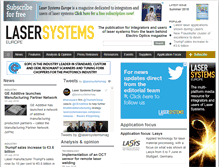 Tablet Screenshot of lasersystemseurope.com